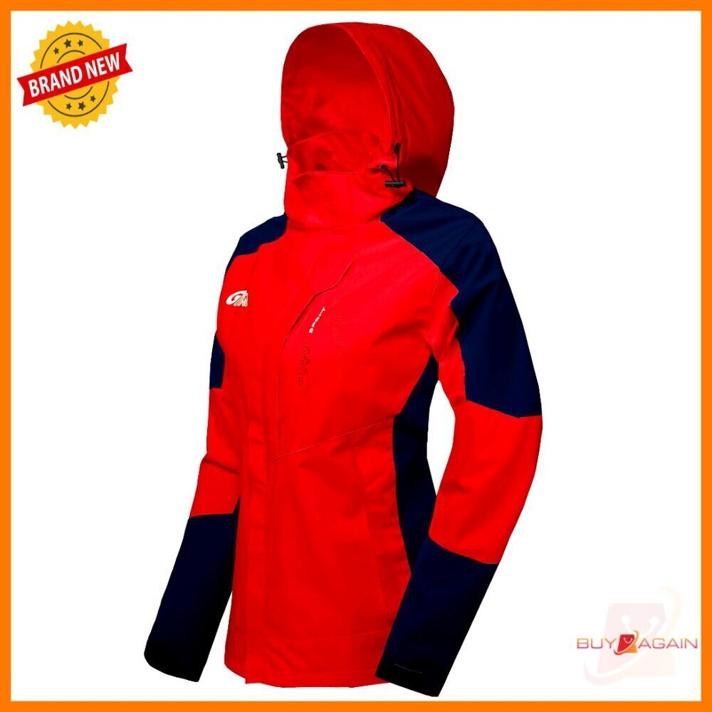 Lightweight Waterproof Rain Jacket with Hood Outdoor Windbreaker Adjustable Fit